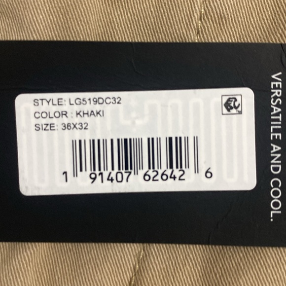 LIVERPOOL Los Angeles Men's The Chino Pant KHAKI Pants 36x32 - Picture 5 of 9